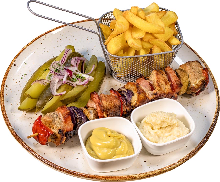 Szaszłyk z polędwiczki wieprzowej